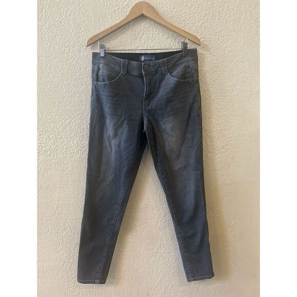 Democracy Gray Mid Rise Skinny Absolution Jean Womens 12 Ankle - Picture 3 of 11